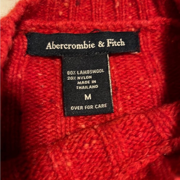 abercrombie Red Lambswool Sweater - Picture 3 of 3
